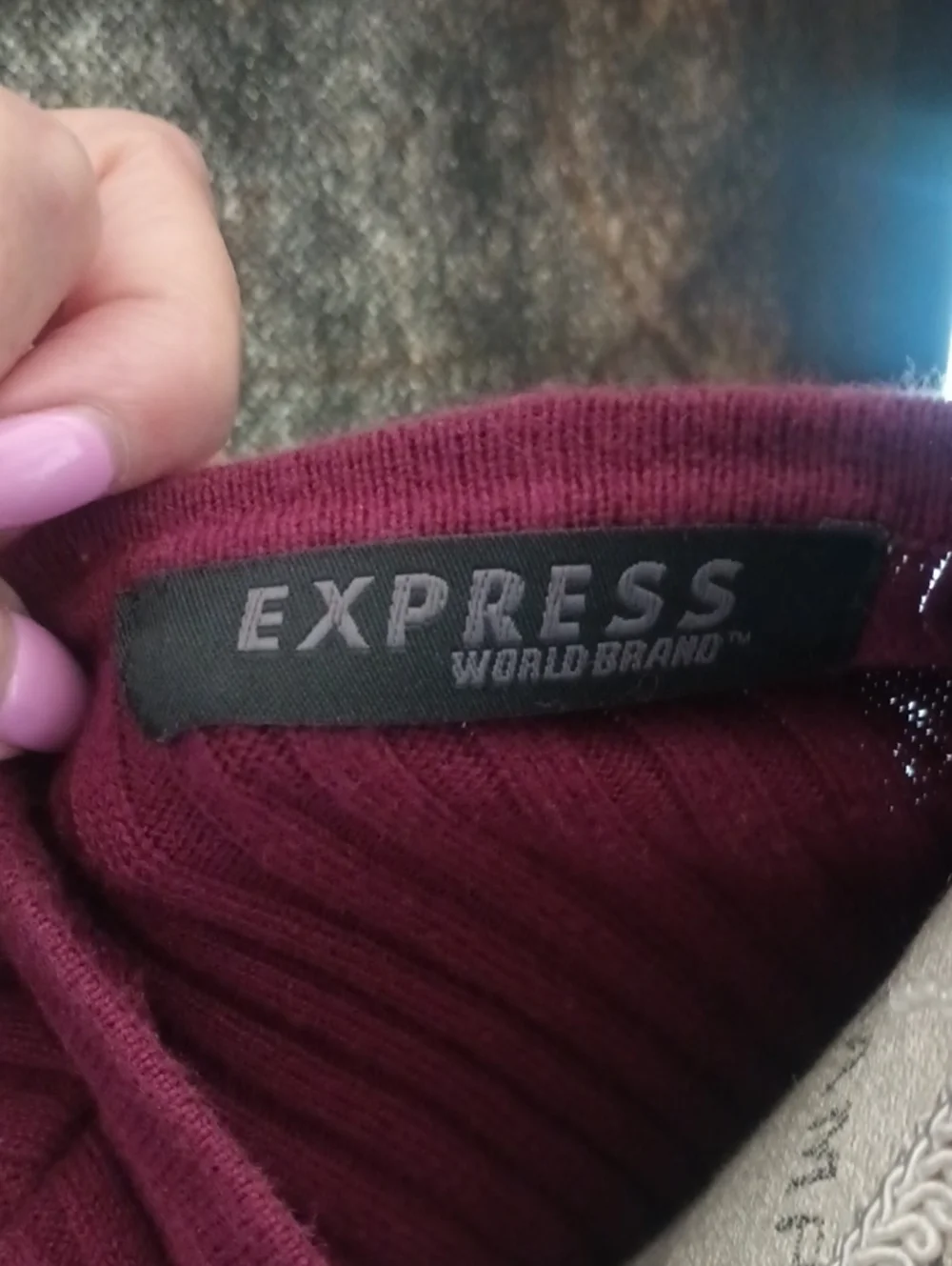 Y2K Express Ribbed Button-Front V-Neck Cardigan - Picture 2 of 5